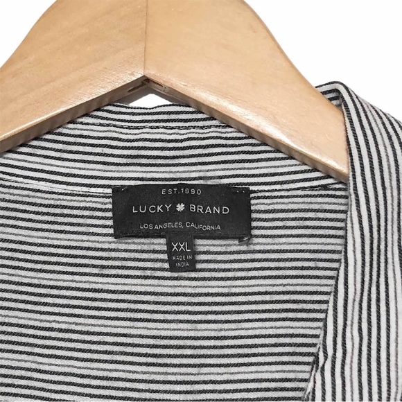 Lucky Brand Striped Gauze Blouse - Picture 8 of 12